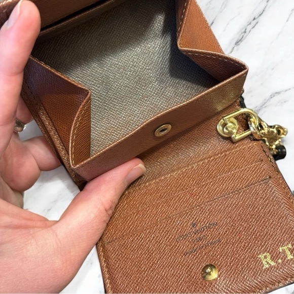 Louis Vuitton Authentic Vintage Monogram Popup Marco 98 Snap Wallet Wristlet - Picture 8 of 12